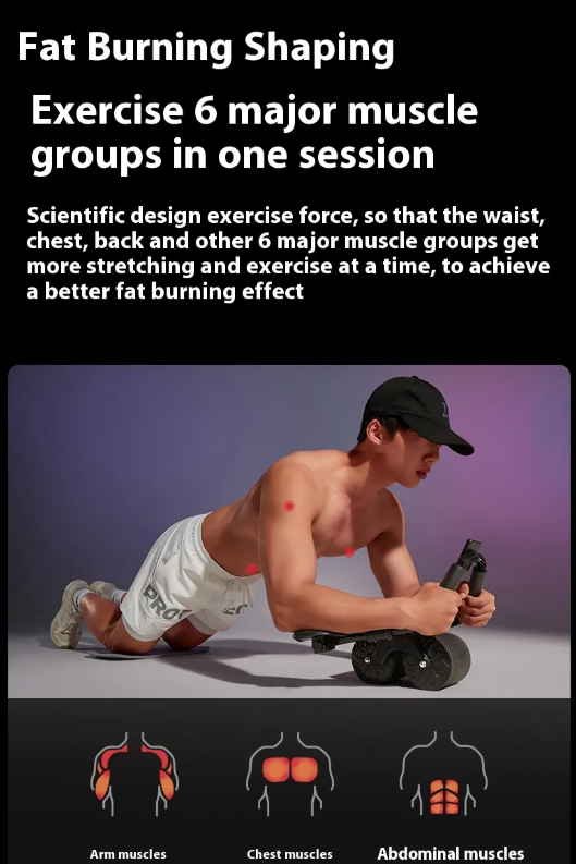RollBack™ Auto-Rebound Ab Wheel
