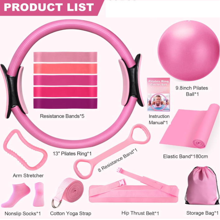 FlowFit™ 13-Piece Yoga & Pilates Kit