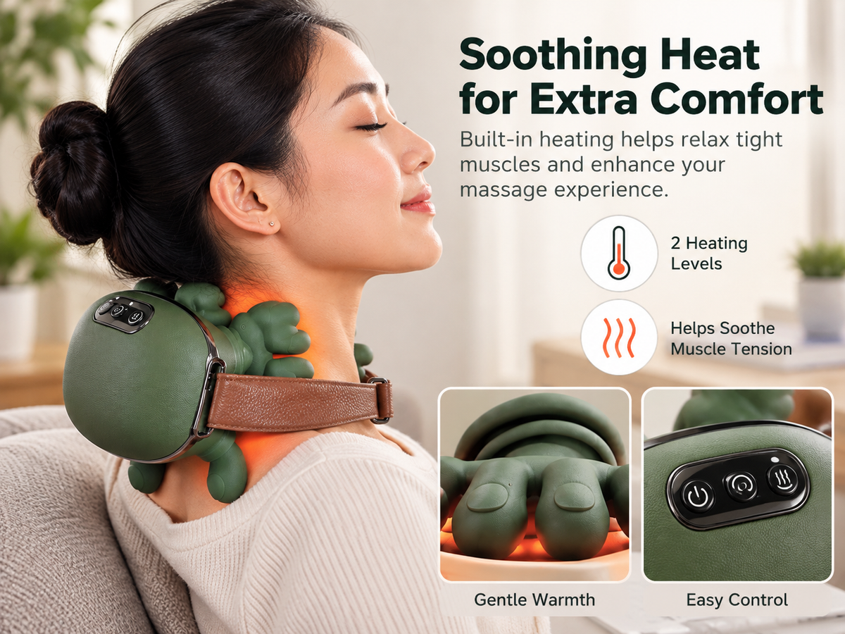 4D Kneading Neck & Shoulder Massager - Benefit 2
