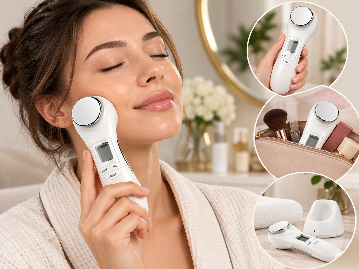 LumiGlow™ 6-in-1 Advanced LED Therapy Facial Wand