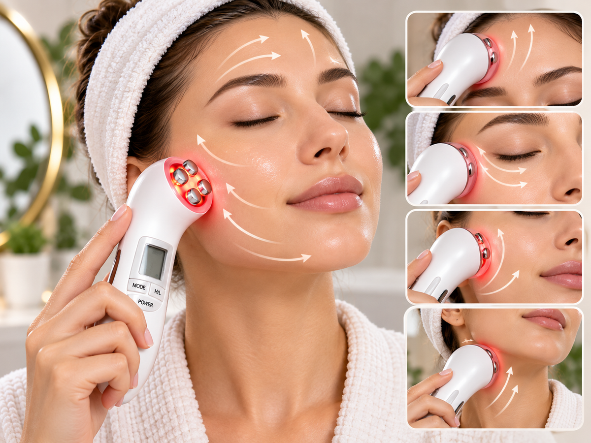 LumiGlow™ 6-in-1 Advanced LED Therapy Facial Wand