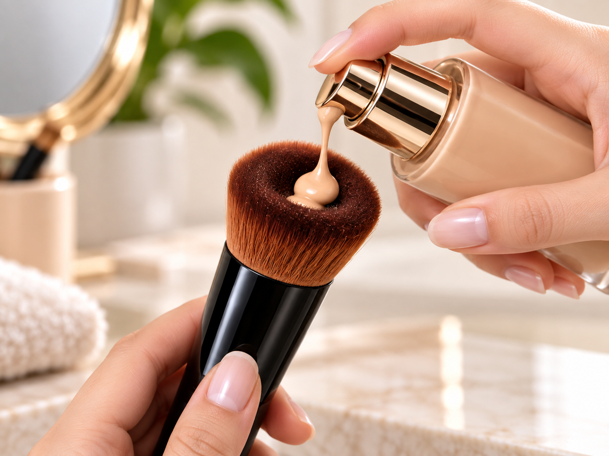 SculptGlide™ Ergonomic Curved Foundation & Contour Brush