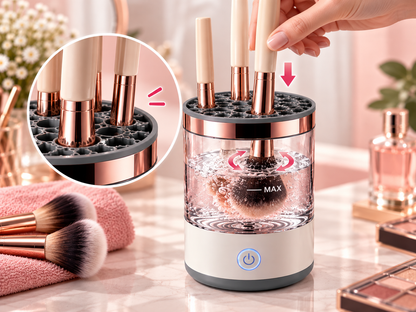SpinPurre™ Automatic Fast-Dry Electric Makeup Brush Cleaner