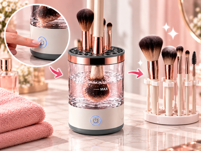 SpinPurre™ Automatic Fast-Dry Electric Makeup Brush Cleaner