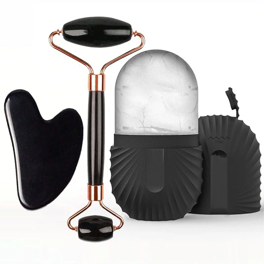 ChillGlow™ Ice Roller & Gua Sha Set