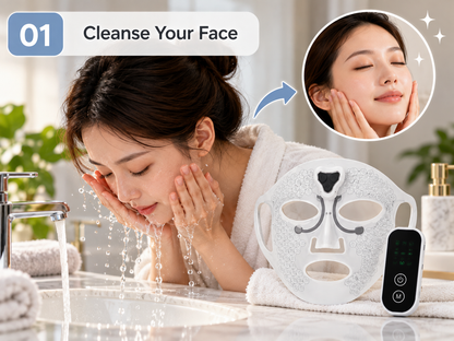Electric Facial Massage Mask - How It Works 1