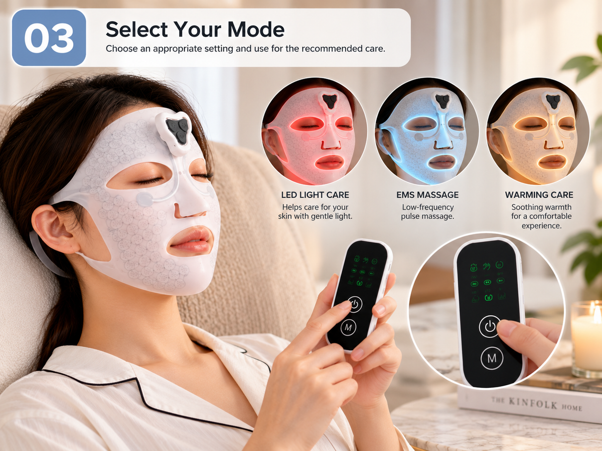 Electric Facial Massage Mask - How It Works 3