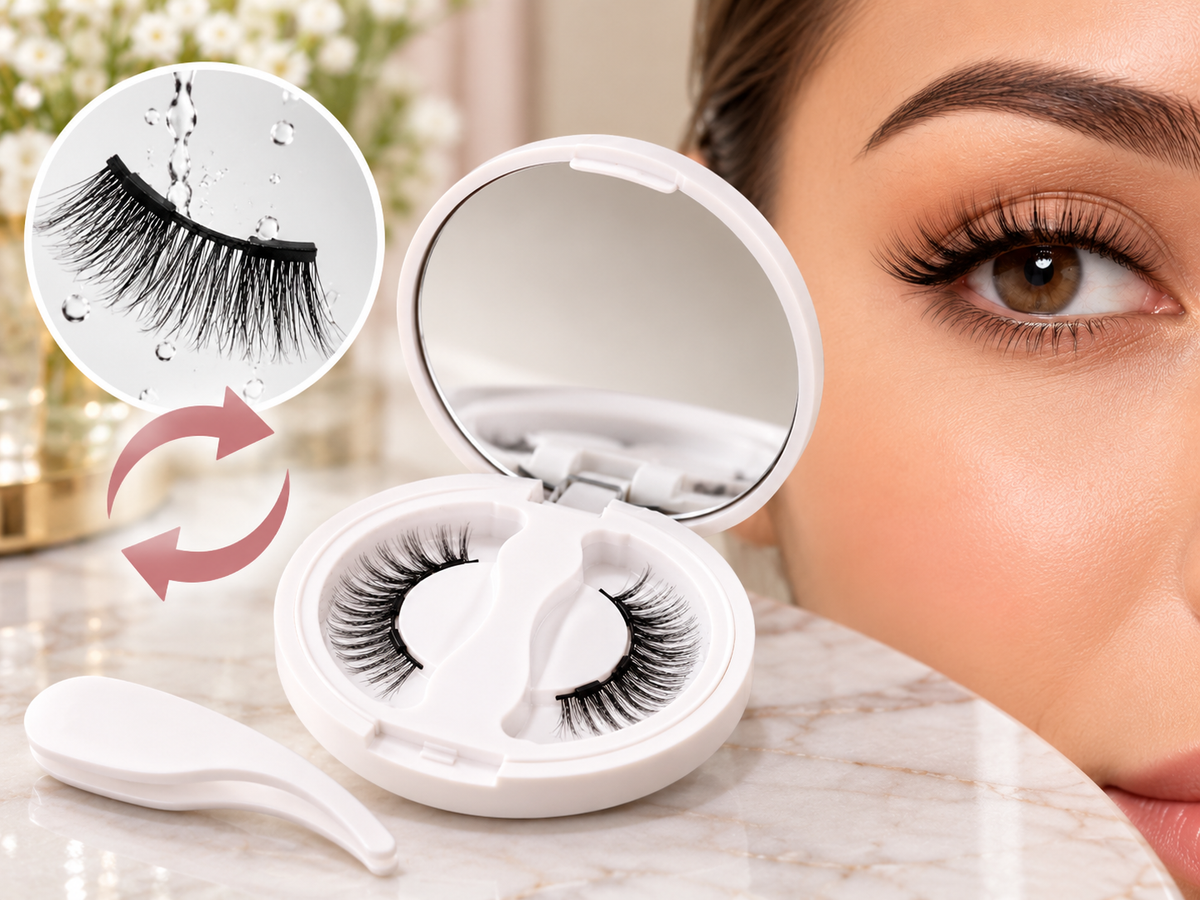 Glue-Free Magnetic False Eyelashes with Applicator - Benefit 2