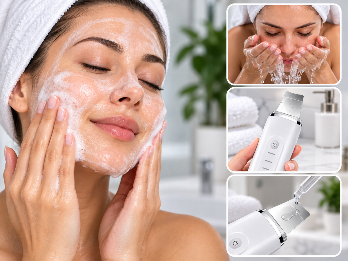 Ultrasonic Facial Cleansing & Pore Care Device - How It Works 1