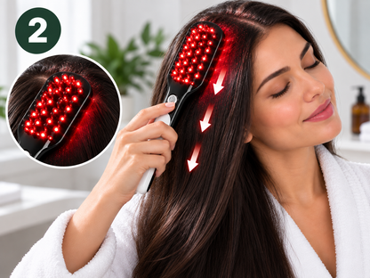 Vibrating Scalp Massage Comb - How It Works 2