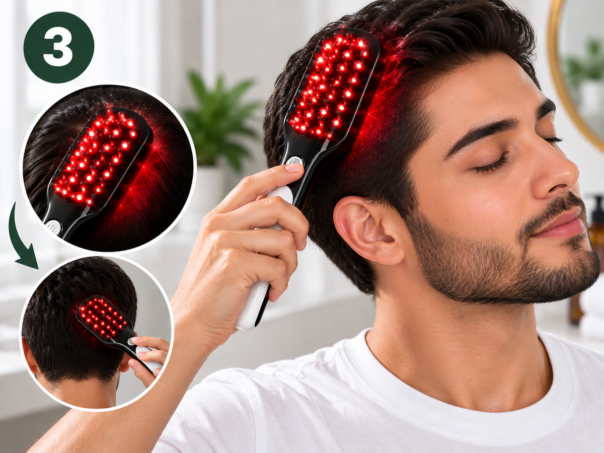 Vibrating Scalp Massage Comb - How It Works 3